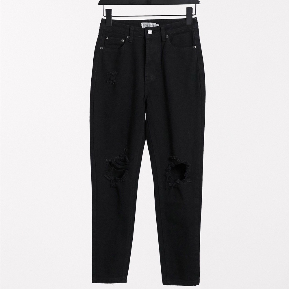 ASOS In Style Distressed Cropped Denim Jeans